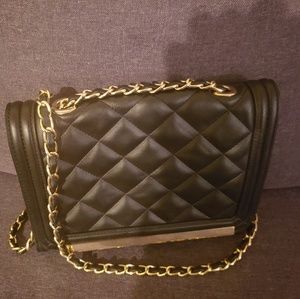 Black and Gold Crossbody Bag